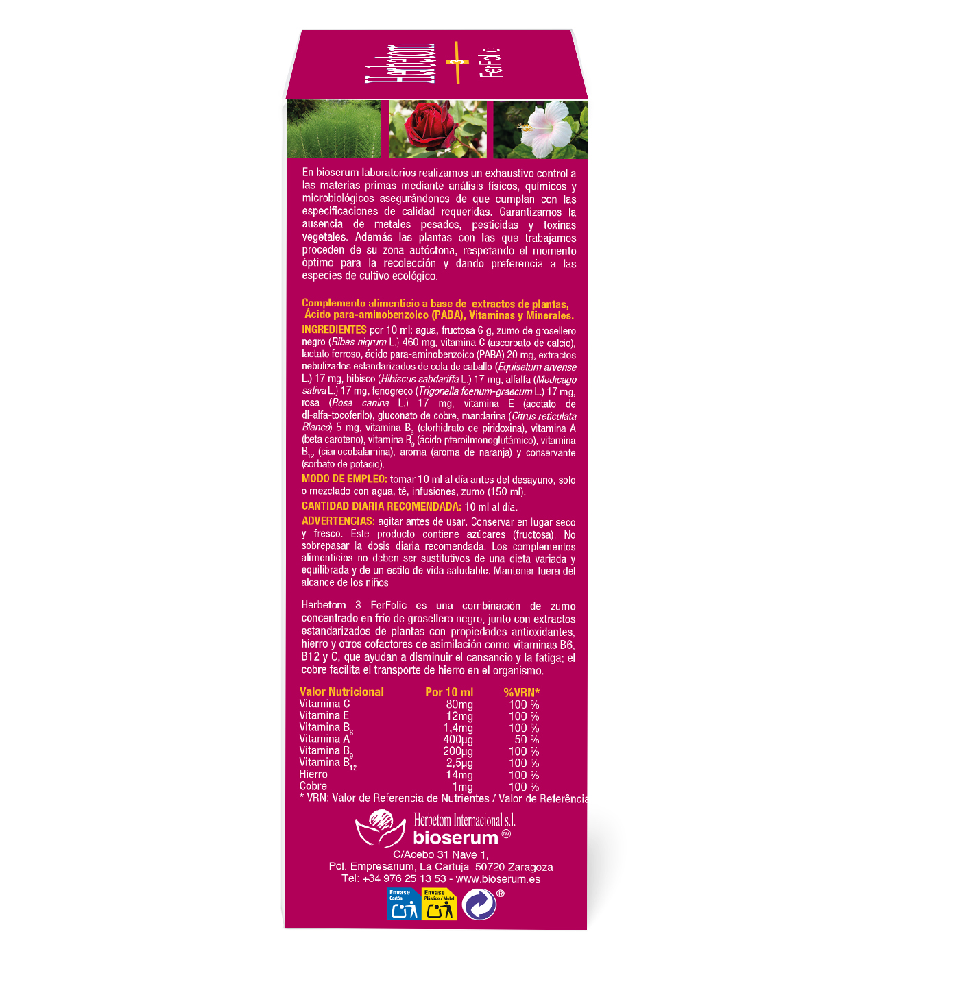 Herbetom 3 fer folic (250 ml) - Imagen 2