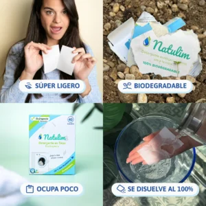 Eco-Tiras de Detergente 40 lavados Natulim y Packs - Lavanda - Imagen 6