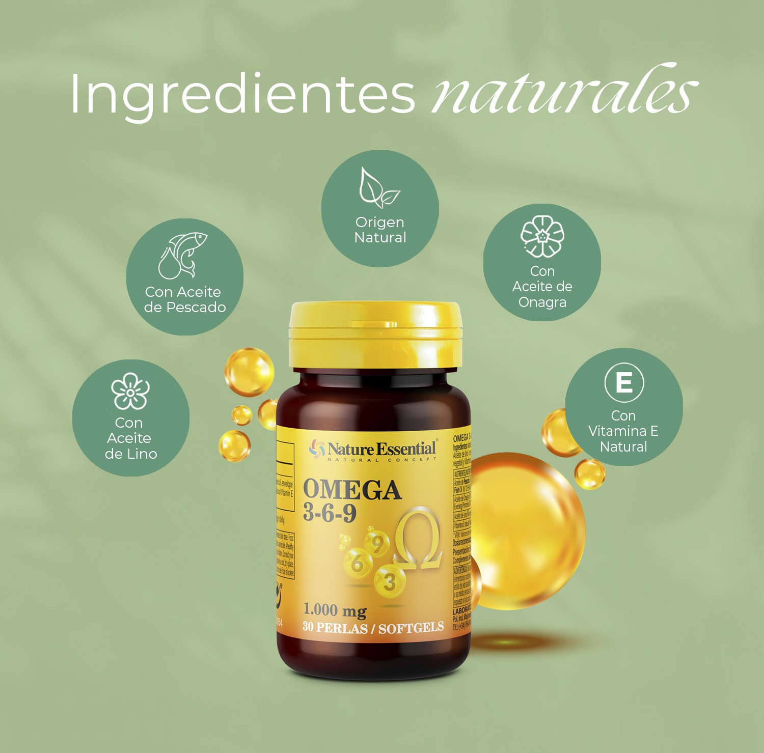 Omega 3-6-9 1000 mg. 30 perlas - Imagen 4