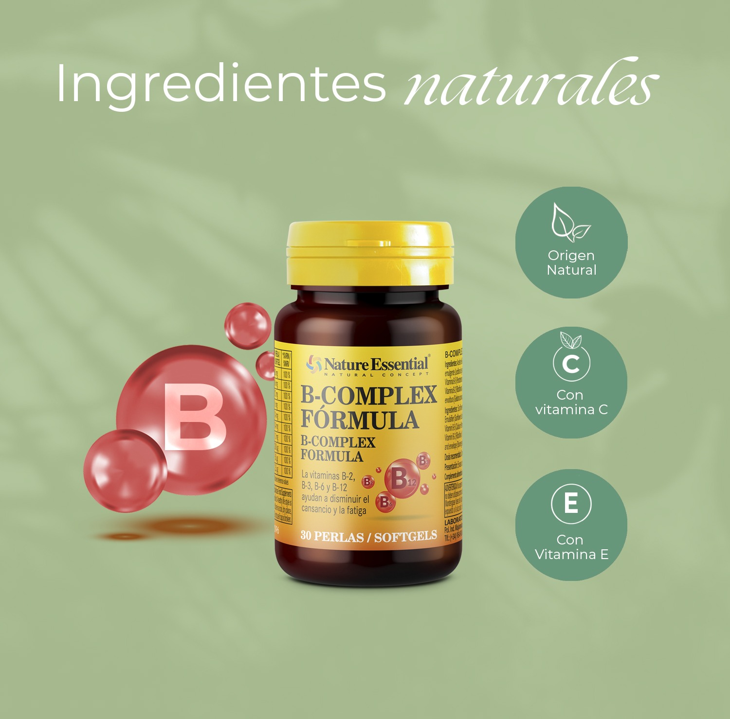 B-complex fórmula 500 mg 30 perlas - Imagen 4