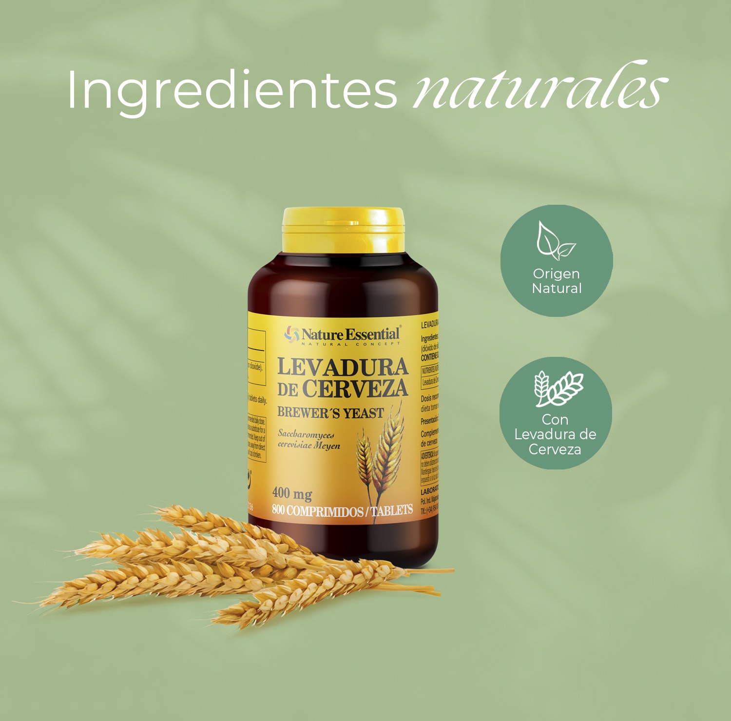 Levadura de cerveza 400 mg. 800 comprimidos - Imagen 4