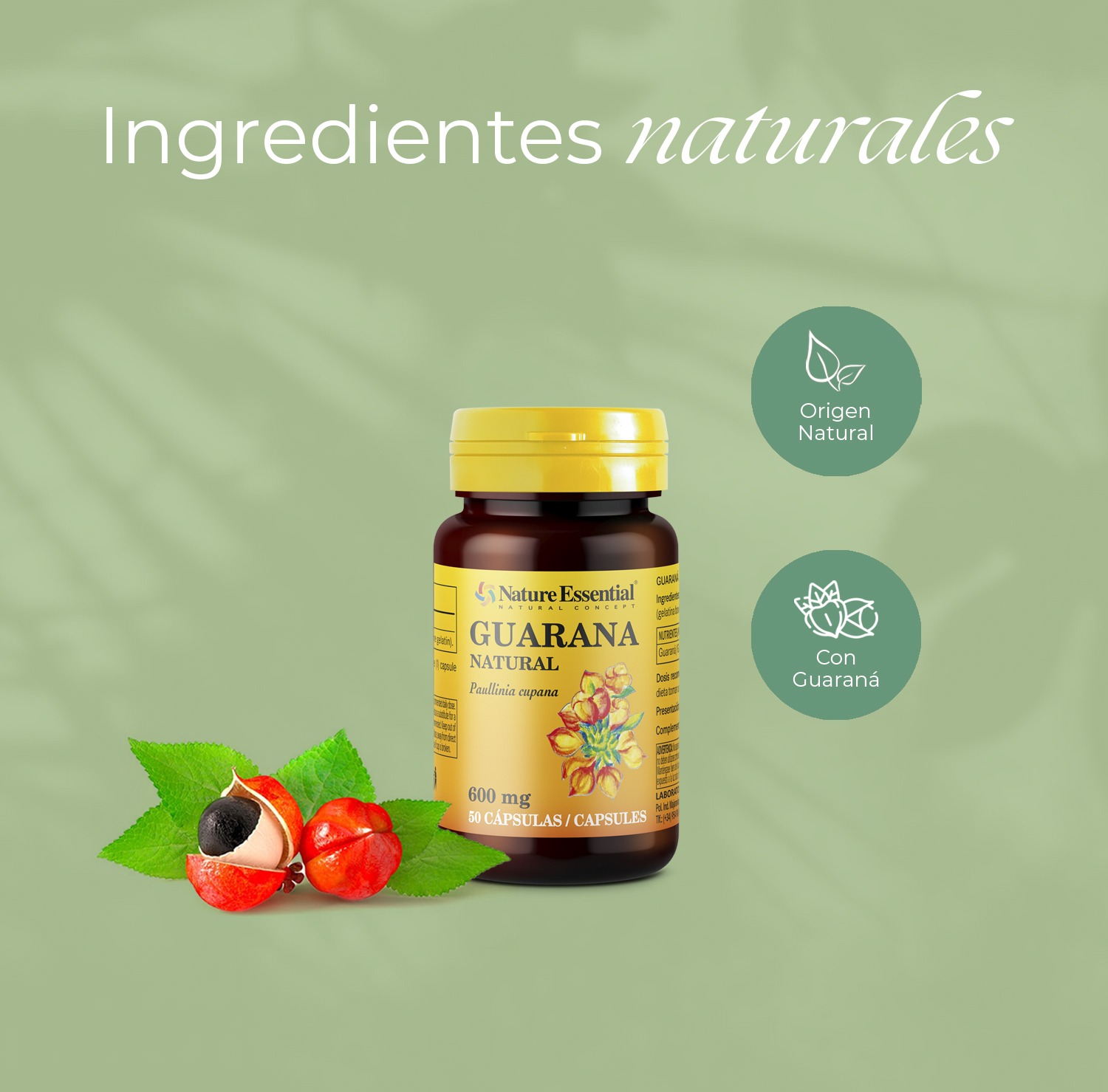 Guaraná 600 mg. 50 cápsulas - Imagen 4