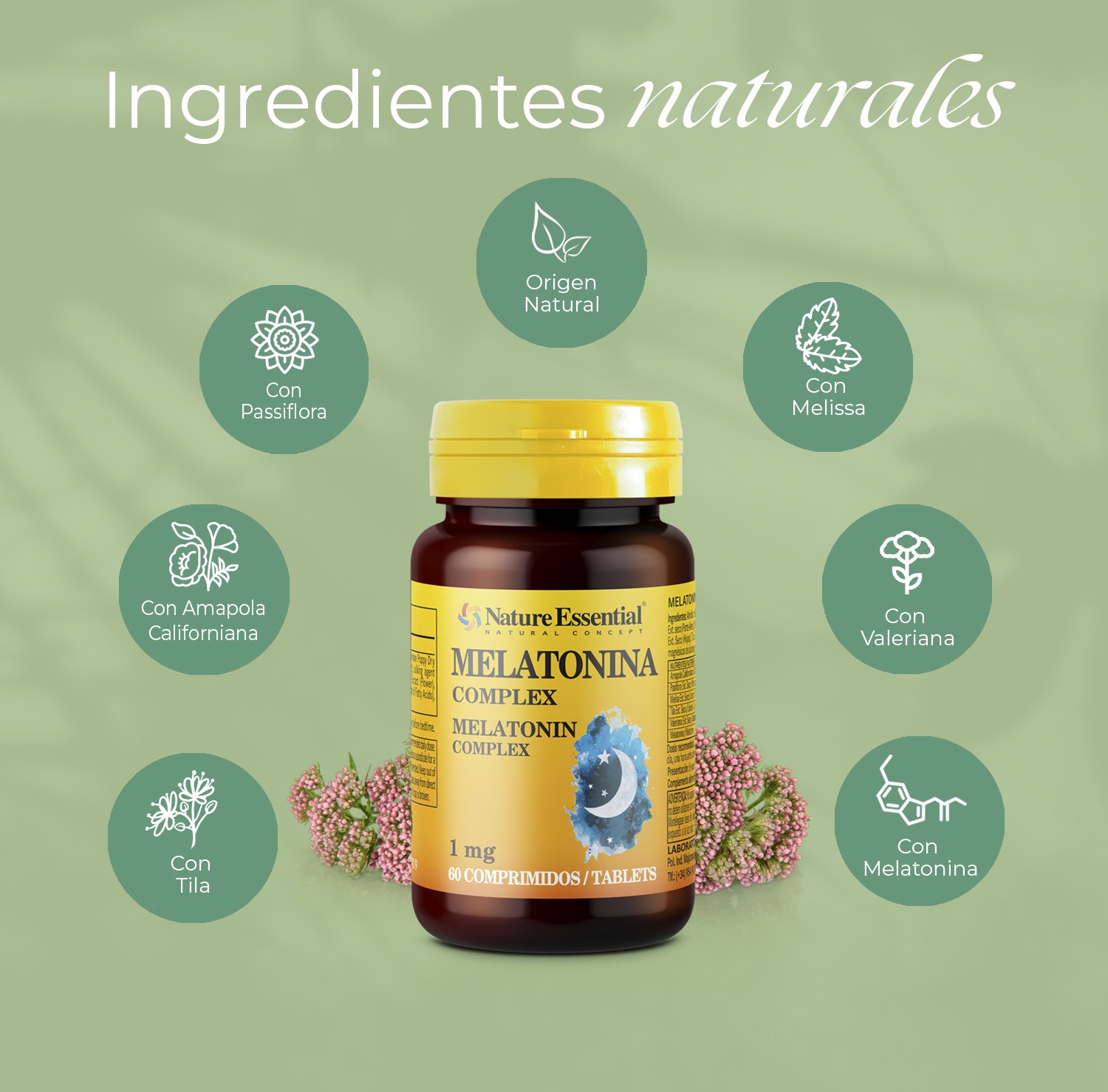 Melatonina 1 mg. (complex) 60 comprimidos - Imagen 4