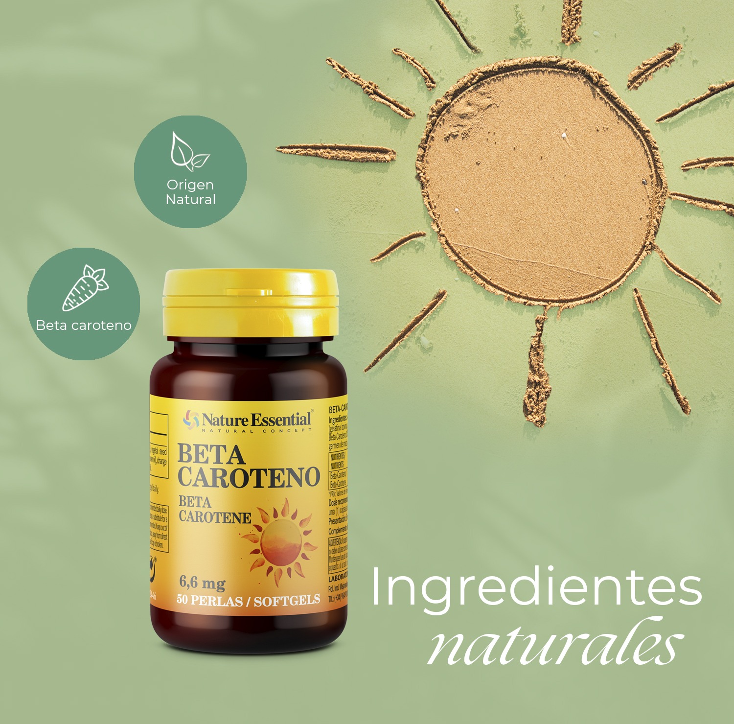 Beta-caroteno 6,6 mg. 50 perlas - Imagen 4