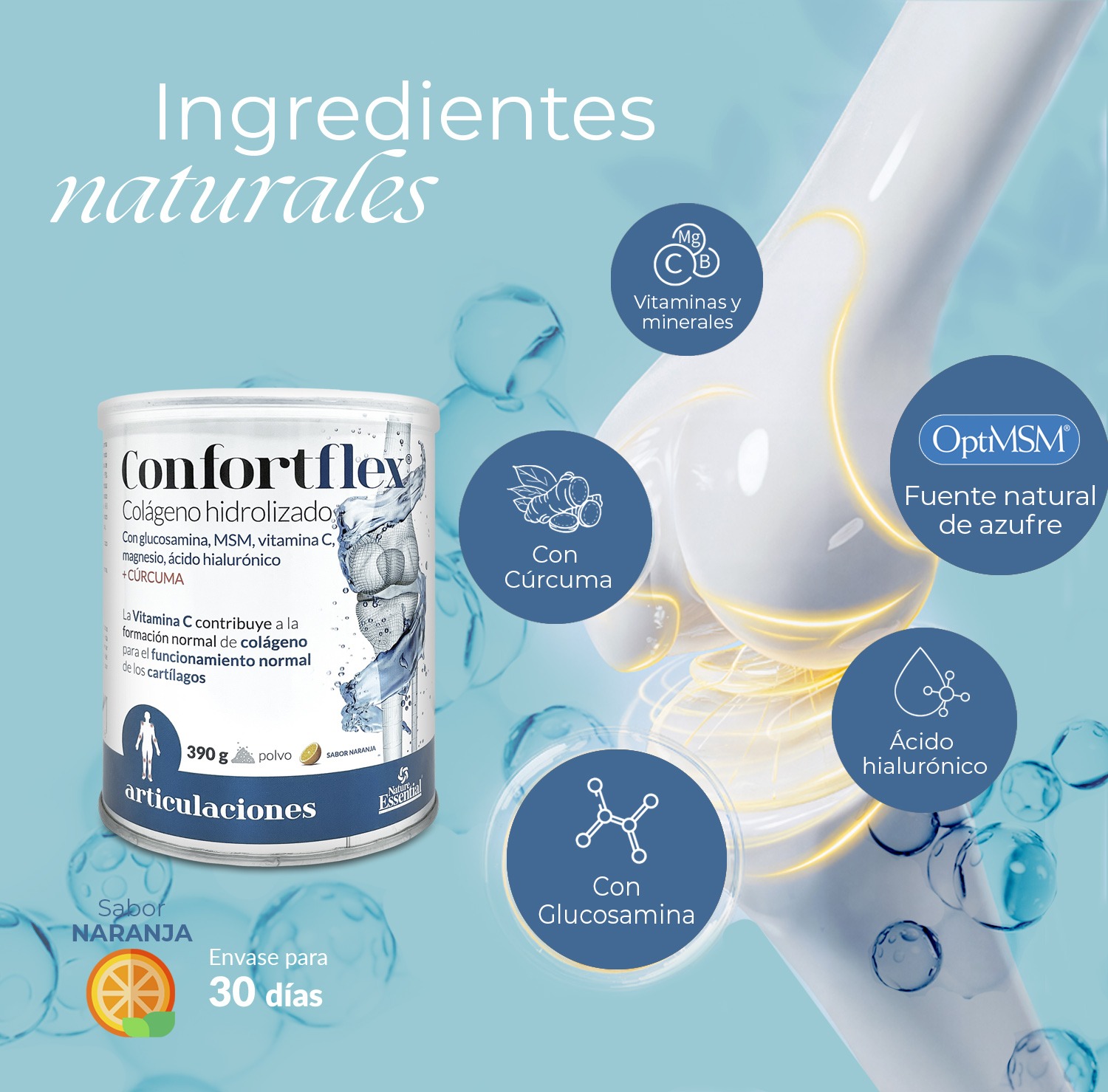 Confortflex® 360 gr. Colágeno polvo hidrolizado - Imagen 3