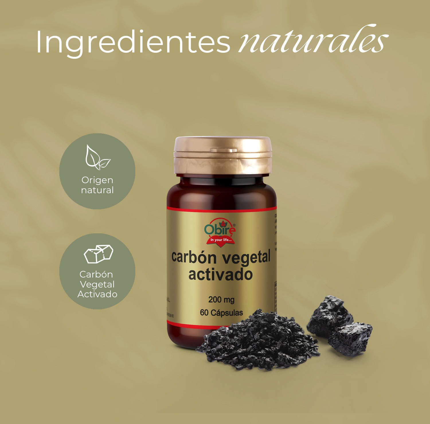 Carbón vegetal activado 200 mg. 60 cápsulas - Imagen 4