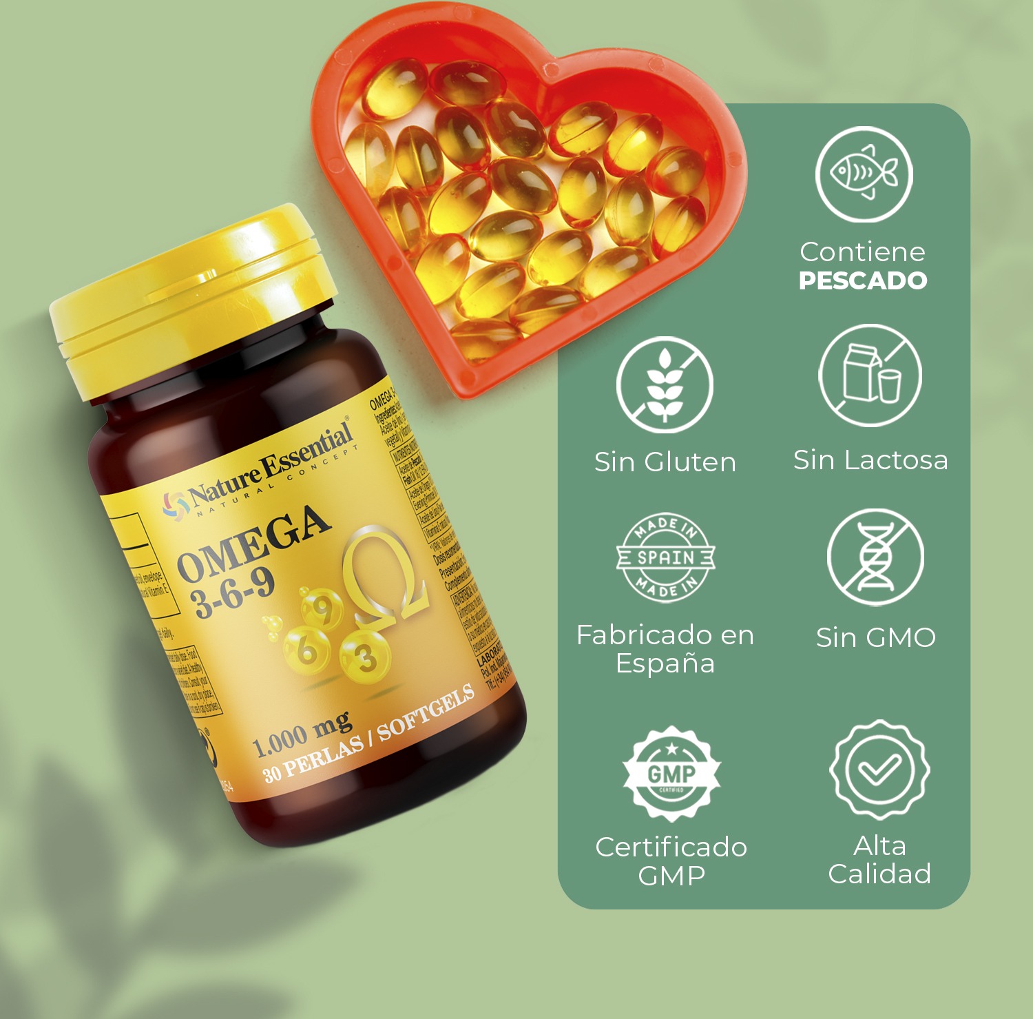 Omega 3-6-9 1000 mg. 30 perlas - Imagen 5