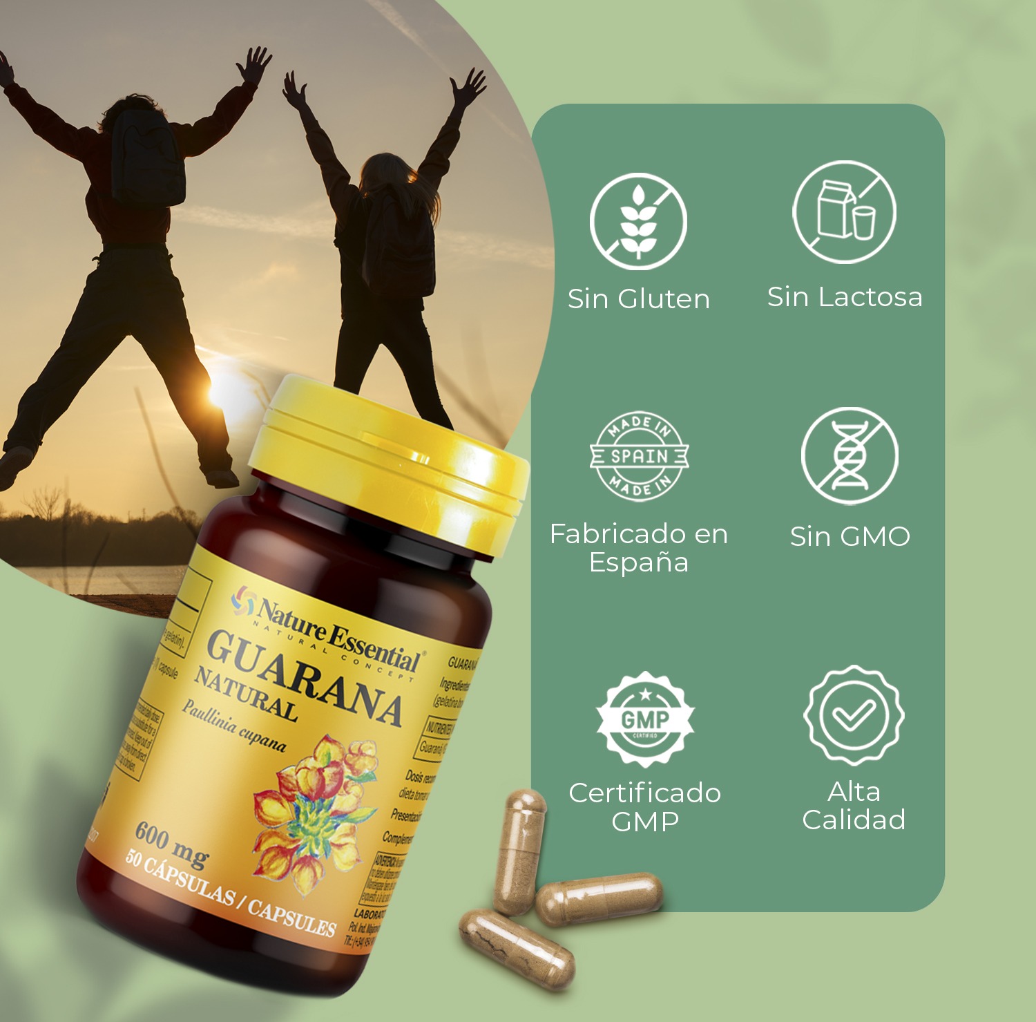 Guaraná 600 mg. 50 cápsulas - Imagen 5