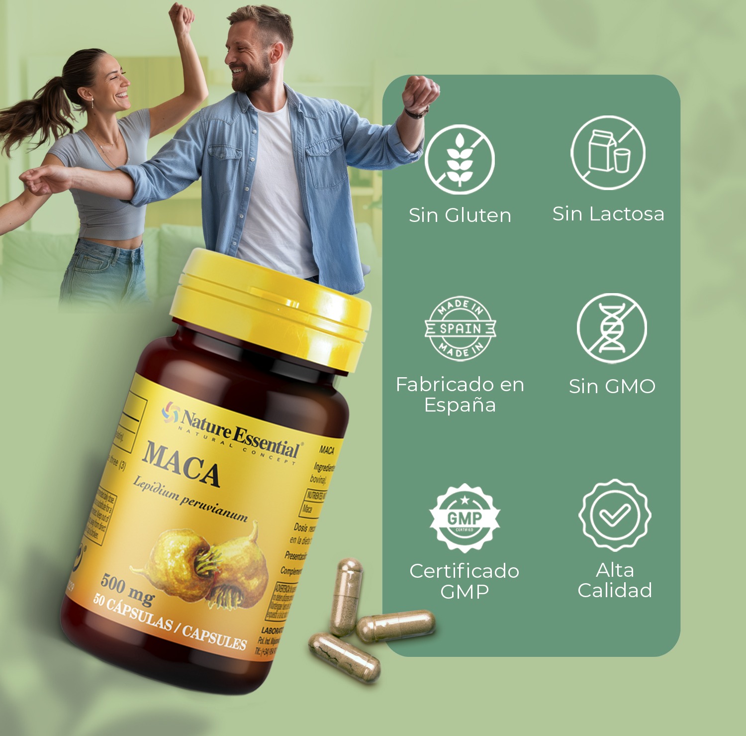 Maca 500 mg. 50 cápsulas - Imagen 5