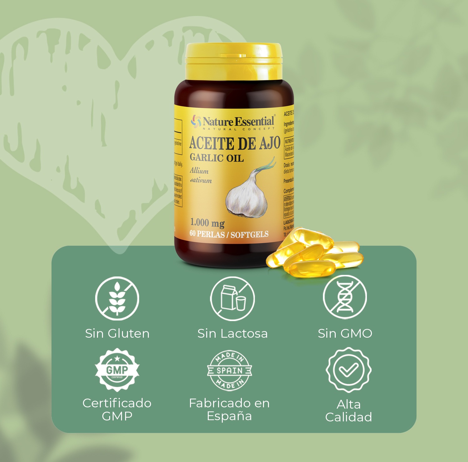 Aceite de ajo 1000 mg. 60 perlas - Imagen 4