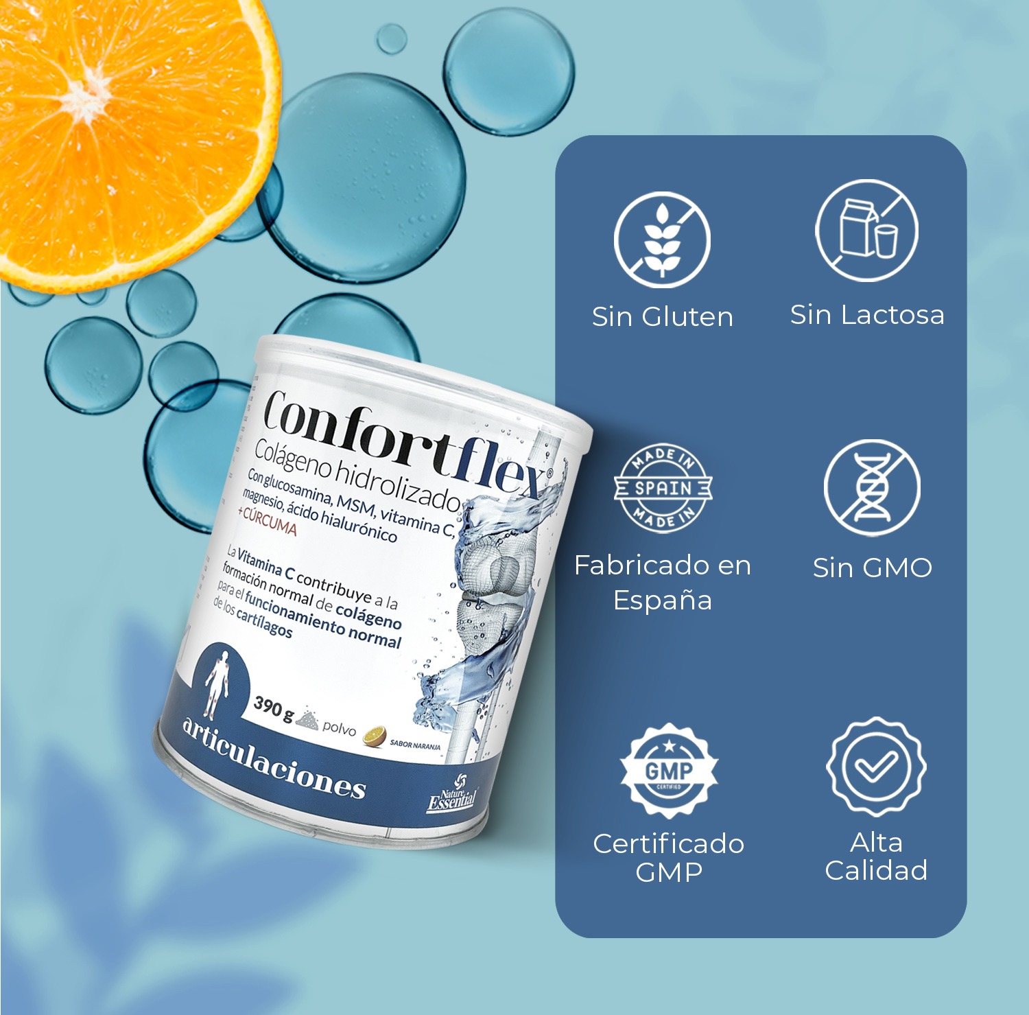 Confortflex® 360 gr. Colágeno polvo hidrolizado - Imagen 4