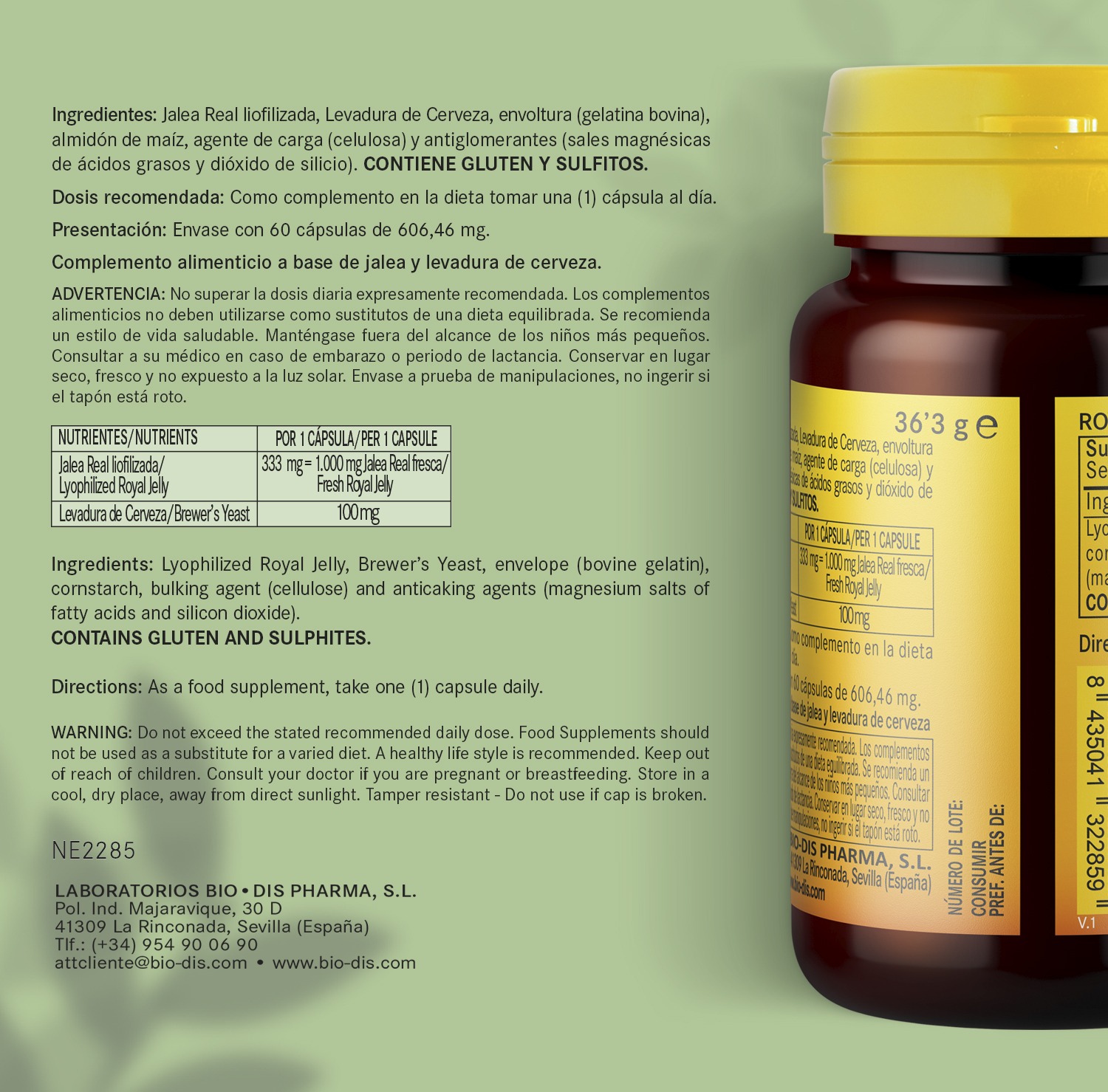 Jalea real 1000 mg. 60 cápsulas - Imagen 6