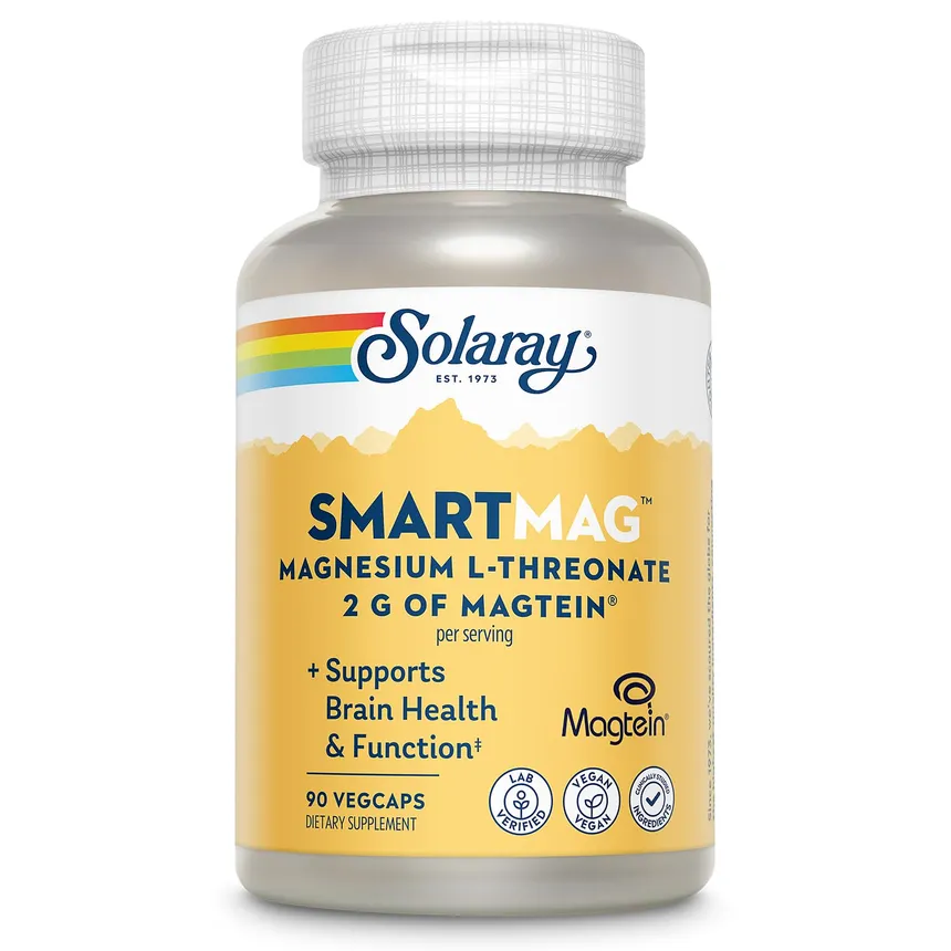 SmartMag Magtein® Magnesium L-Threonate. Sin gluten. Apto para veganos.