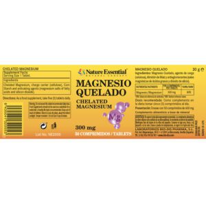 Magnesio 300 mg. (Quelado) 50 comprimidos - Imagen 4