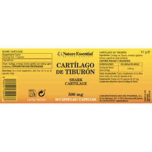 Cartílago de tiburón 500 mg. 50 cápsulas - Imagen 4