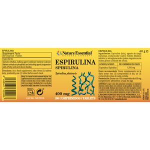 Espirulina 400 mg. 100 comprimidos - Imagen 4