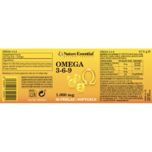 Omega 3-6-9 1000 mg. 30 perlas - Imagen 2