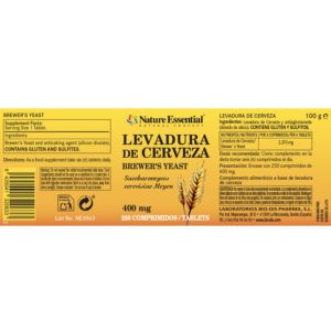 Levadura de cerveza 400 mg. 250 comprimidos - Imagen 4