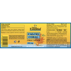 Calcio coral 500 mg. 50 cápsulas - Imagen 4