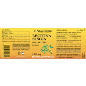 Lecitina de soja 1200 mg. 150 perlas - Imagen 2