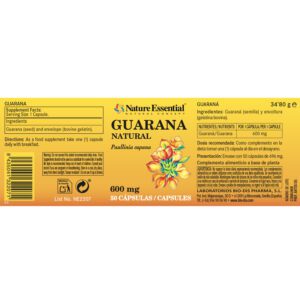 Guaraná 600 mg. 50 cápsulas - Imagen 4