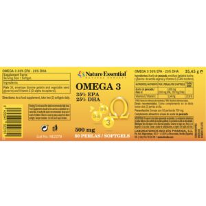 Omega-3 35% EPA – 25% DHA 500 mg 50 perlas - Imagen 3