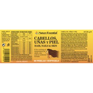 Cabellos, uñas & piel 540 mg 60 perlas - Imagen 2