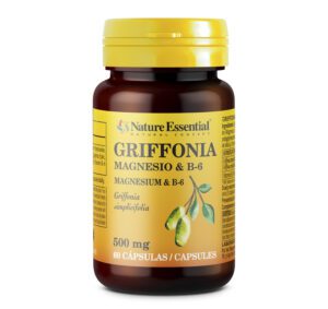 Griffonia 500 mg + magnesio + B-6. 60 capsulas