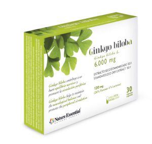 Ginkgo biloba 6000 MG. 30 cápsulas vegetales