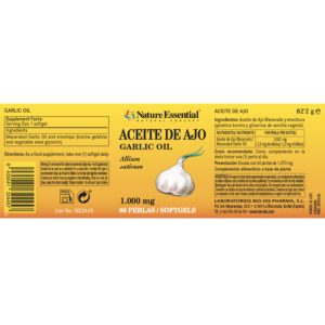 Aceite de ajo 1000 mg. 60 perlas - Imagen 2