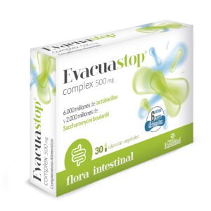Evacuastop® 500 mg. 30 cápsulas vegetales