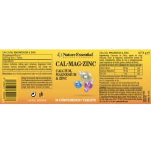 Calcio, magnesio y zinc 520 mg. 50 comprimidos - Imagen 3