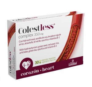 Colestless® 2.43 mg manacolina 30 cápsulas vegetales con levadura roja, alcachofa, té verde, opuntia, olivo y Vit. B-1.