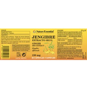 Jengibre 150 mg. (extracto seco) 50 cápsulas - Imagen 2
