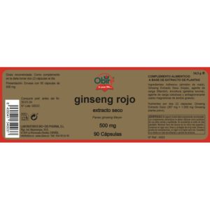 Ginseng rojo 500 mg. (ext. seco ) 90 cápsulas - Imagen 3