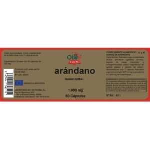 Arándano 1000 mg. 60 cápsulas - Imagen 2