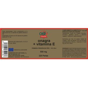 Aceite de onagra 500 mg. 220 perlas - Imagen 2