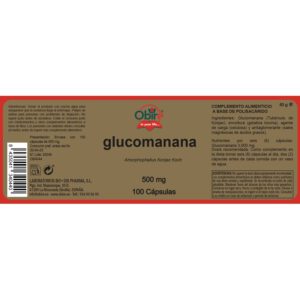 Glucomanana 500 mg. 100 capsulas - Imagen 4