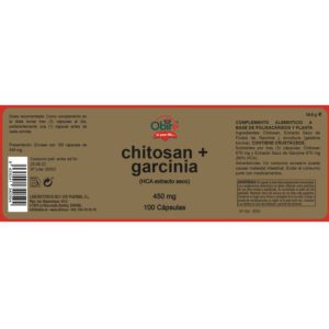 Chitosán & HCA-garcinia 450 mg. (ext. seco 60 % HCA) 100 cápsulas - Imagen 3