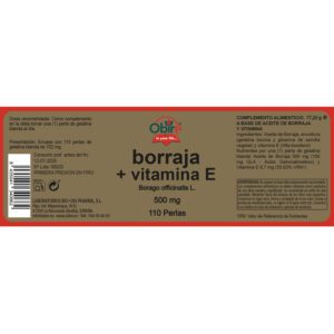 Borraja 500 mg. + vitamina E. 110 perlas - Imagen 2