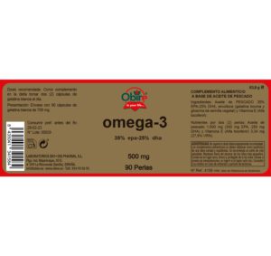 Omega-3 35% EPA – 25% DHA 500 mg 90 perlas - Imagen 3