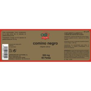 Comino negro 500 mg. 60 perlas - Imagen 3
