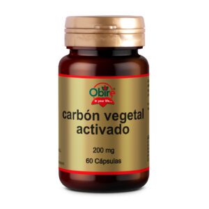 Carbón vegetal activado 200 mg. 60 cápsulas
