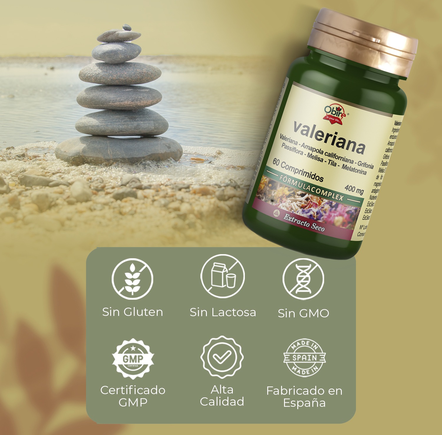 Valeriana (complex) 400 mg. (ext. seco) 60 comprimidos - Imagen 5