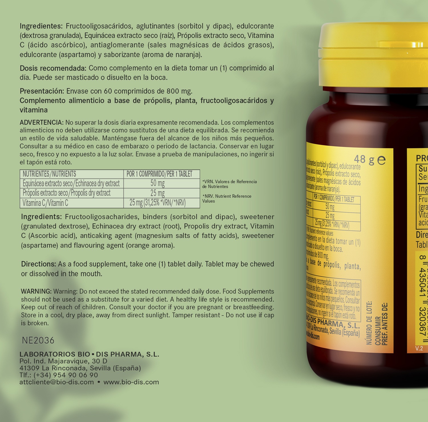 Própolis 800 mg. 60 comprimidos - Imagen 6