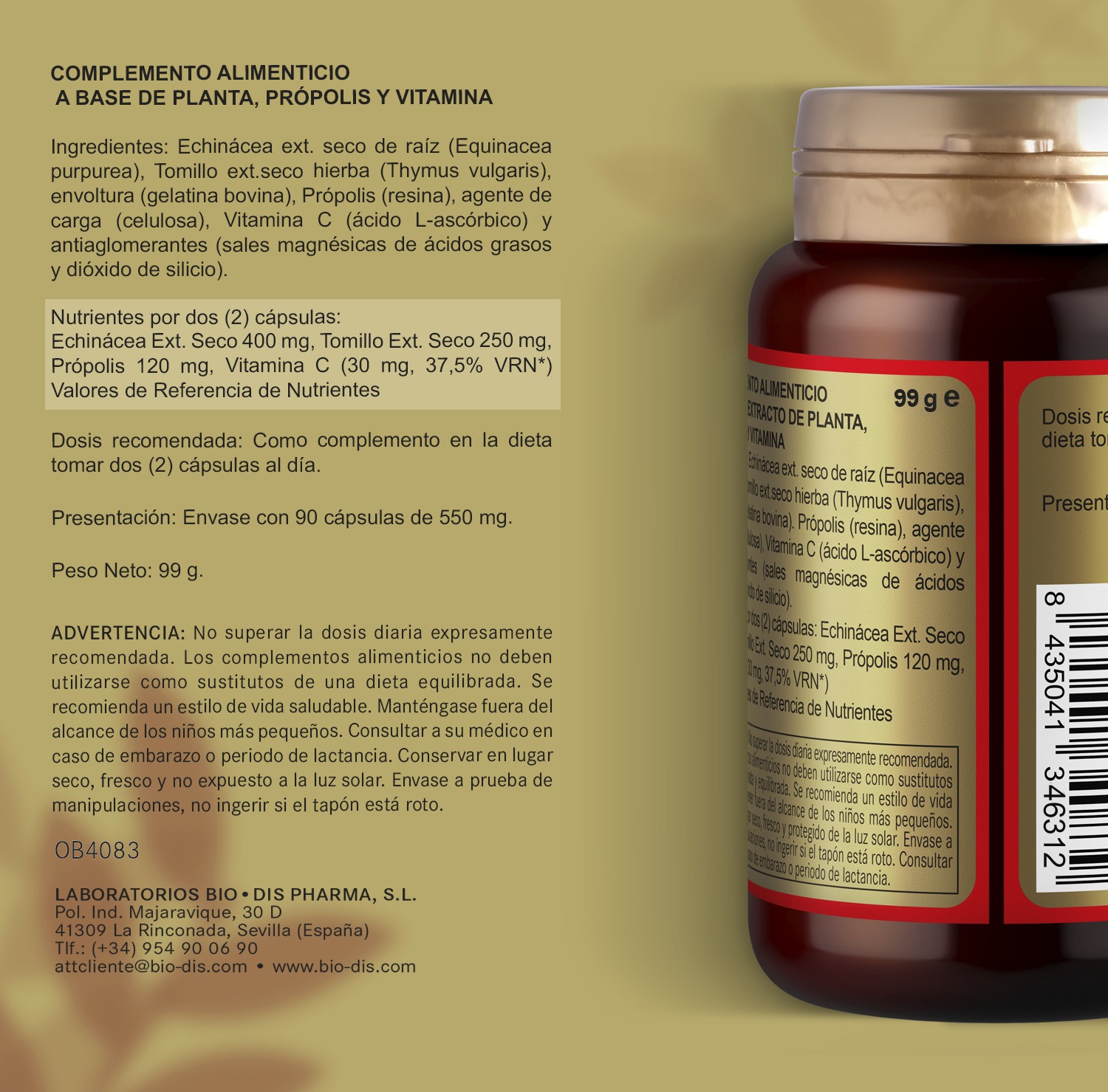 Própolis PLUS 400 mg. 90 cápsulas - Imagen 6