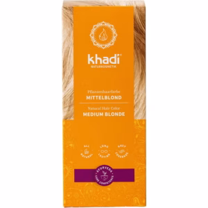 Tinte Natural Rubio Medio 100 Vegetal Vegan 100g Khadi