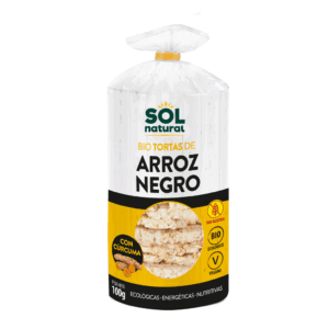 Tortas de arroz negro y cúrcuma bio 100 g