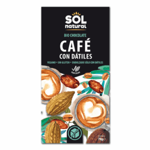 Tableta chocolate de café con dátiles bio 70g