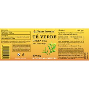 Té verde 150 mg. (Extracto seco) 50 cápsulas - Imagen 2